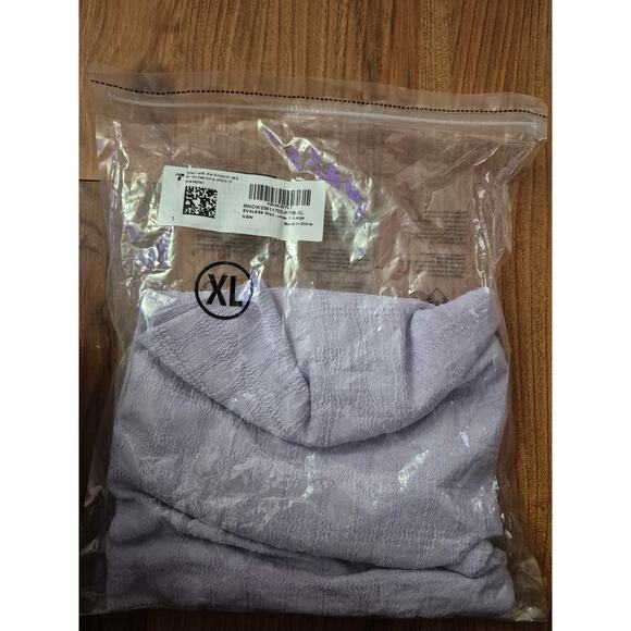 EVALESS Tank Tops Women Size XL Purple Sleeveless Shirts Henley Neck Trendy - Picture 8 of 8